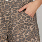 LEOPARD WASH Hi-Waisted SHORTS