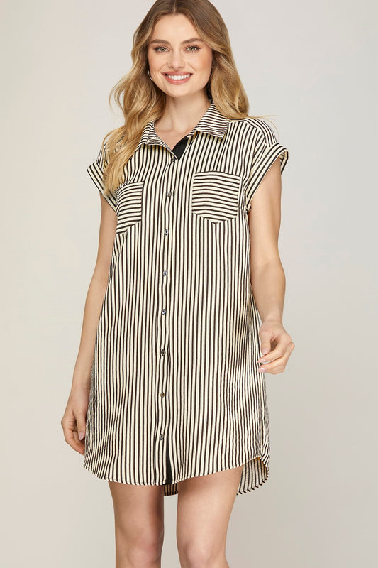 SUMMER SIDE WOVEN DRESS