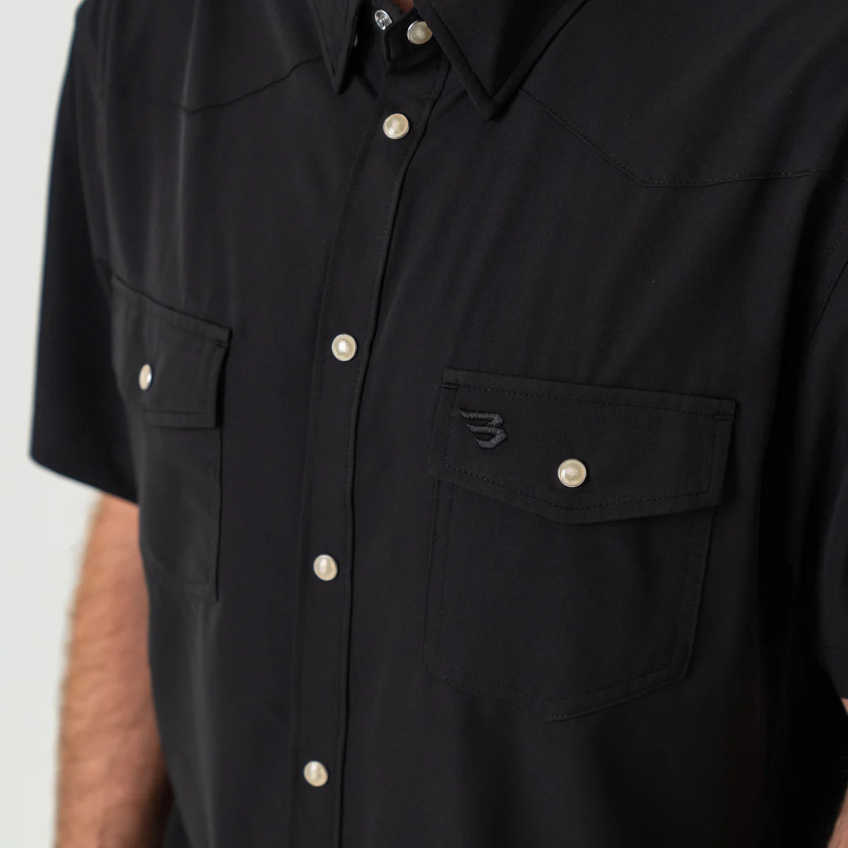 PERFORMANCE WESTERN SHIRT BLK