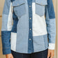 PATCHWORK DENIM PSNAP LONG SLEEVE