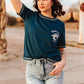 BORN TO RIDE NAVY TEE