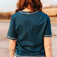BORN TO RIDE NAVY TEE