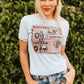 WILD WEST STUD LIGHT BLUE SS TOP