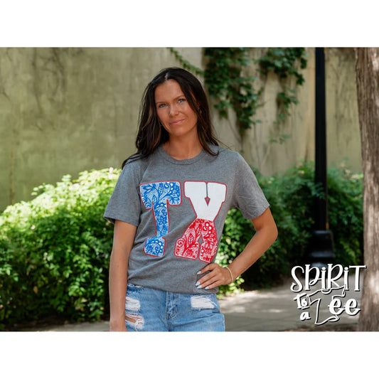 TX PUFF LACE TEE