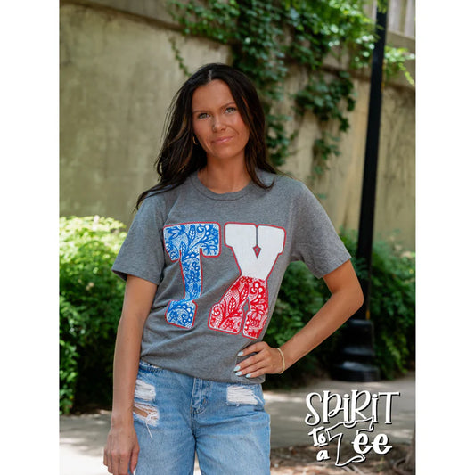 TX PUFF LACE TEE