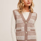 H&T Button Down Sweater Vest