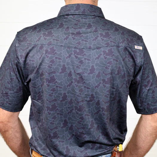 THE SHADOW PERFORMANCE BLACK POLO