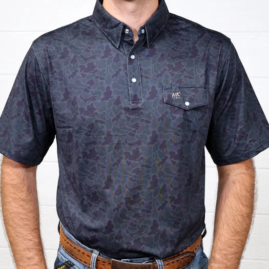 THE SHADOW PERFORMANCE BLACK POLO