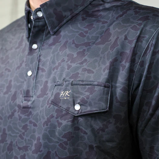 THE SHADOW PERFORMANCE BLACK POLO
