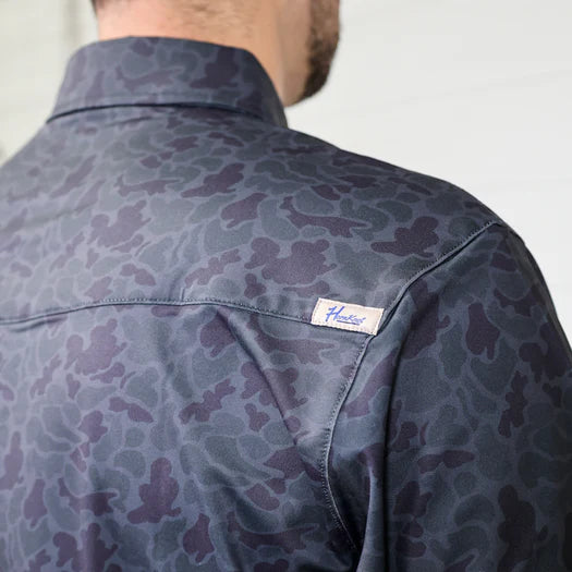 THE SHADOW PERFORMANCE BLACK POLO