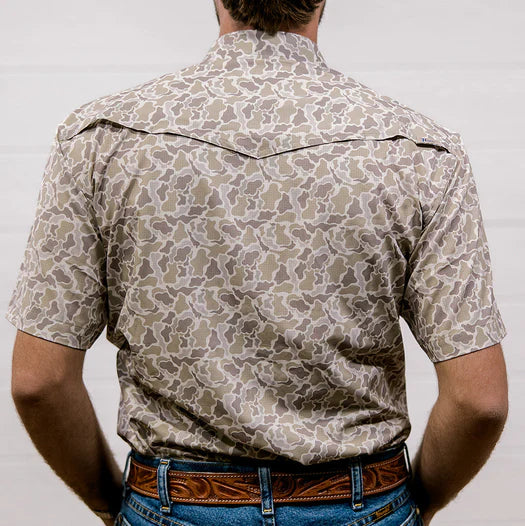 THE WOODLAND CAMO RANGEVENT PERFORMANCE SHIRT