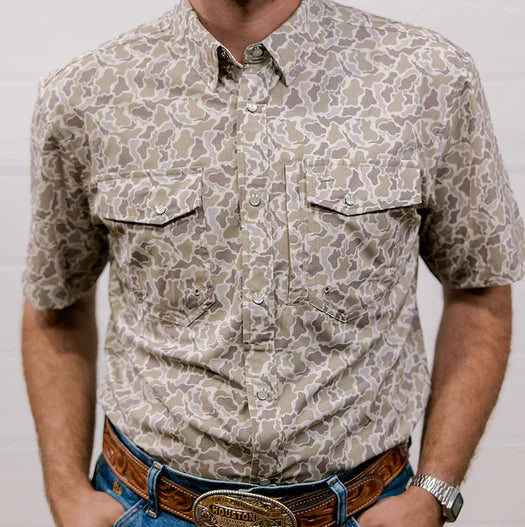 THE WOODLAND CAMO RANGEVENT PERFORMANCE SHIRT