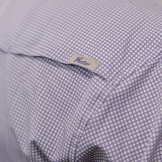 THE HEIRLOOM SQUARES PURPLE PERFORMANCE SHIRT