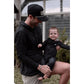 BLACK CAMO ZIP UP