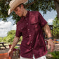 PERFORMANCE WESTERN SHIRT MAROON