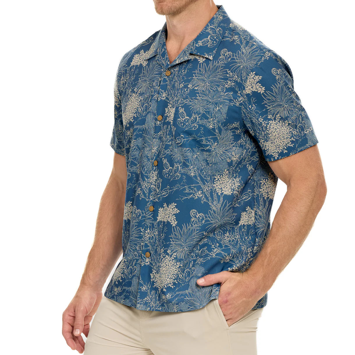 OffRoad Voyage Blue Camo Shirt