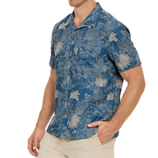 OffRoad Voyage Blue Camo Shirt