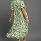 BOTANICAL TIERED MIDI DRESS