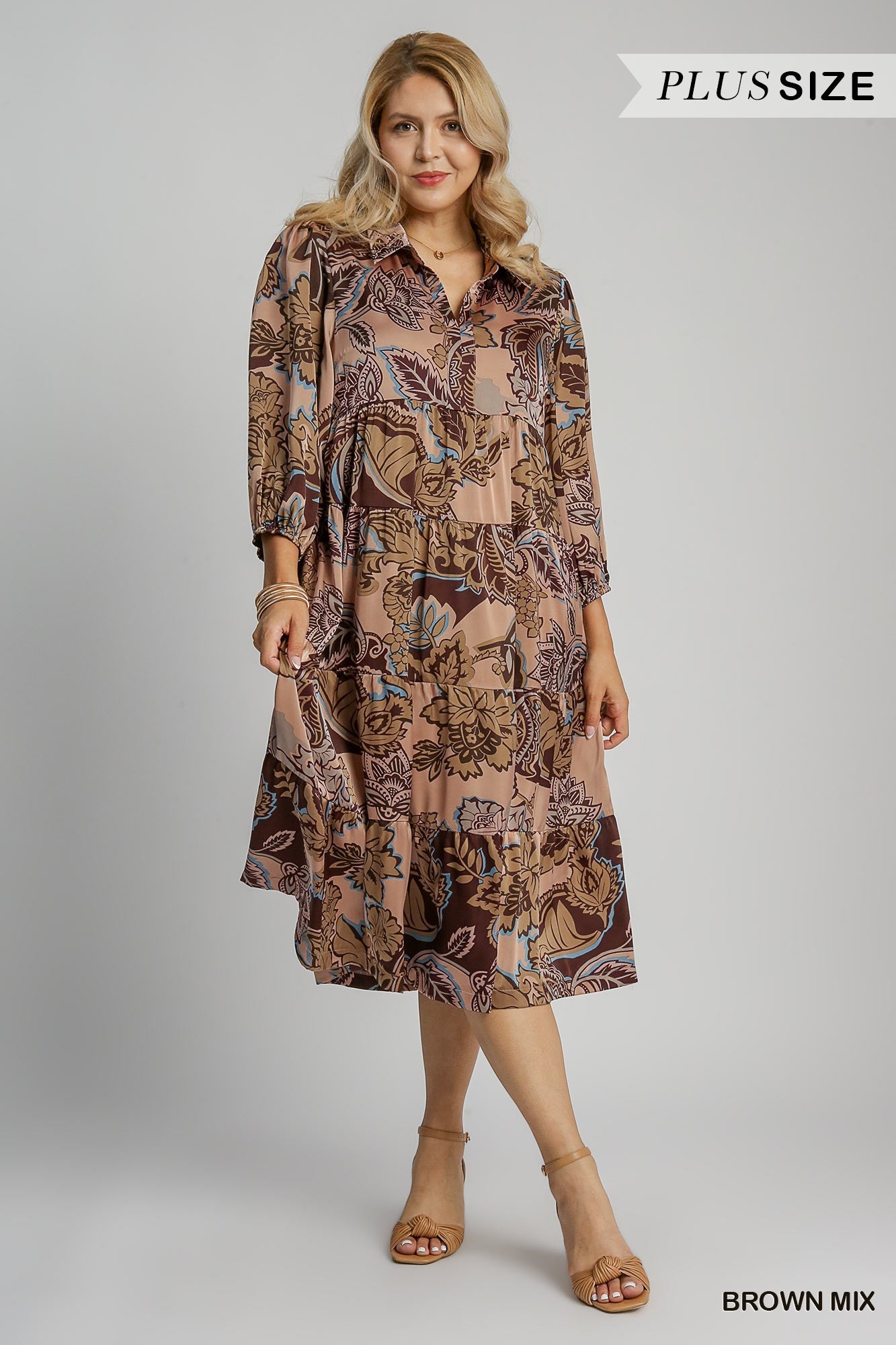 SILK FLORAL MIX DRESS