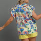 WATER PAINT FLORAL TOP