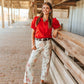 WESTERN MR BARREL CREAM JEAN