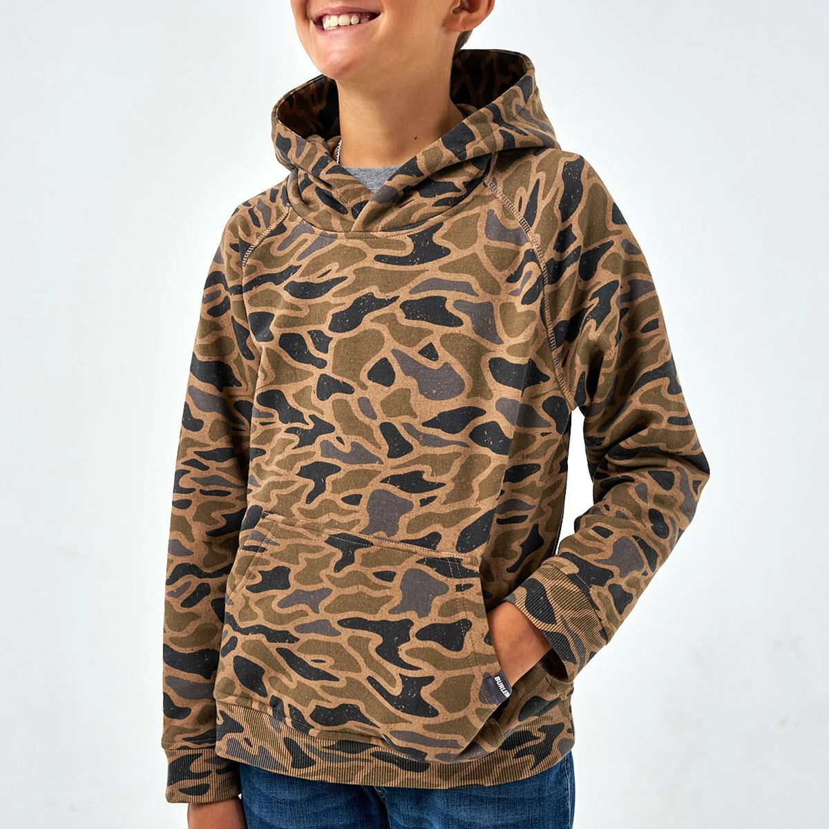 YOUTH FLEECE HOODIE GAUGE CAMO