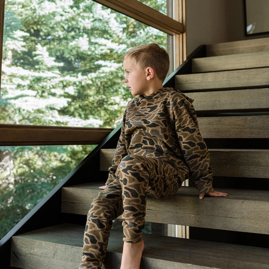 YOUTH FLEECE HOODIE GAUGE CAMO