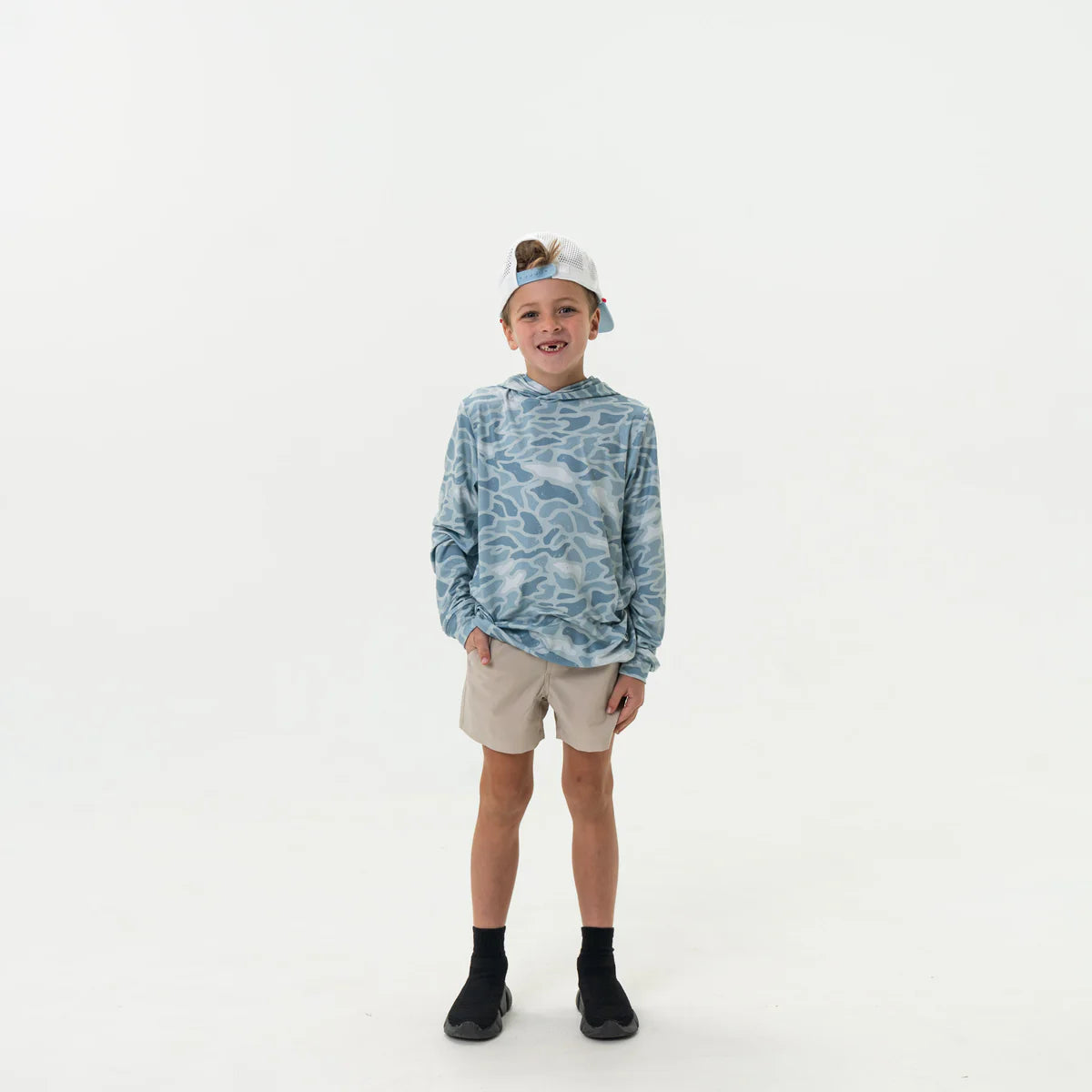 YOUTH PERFORMANCE SEASIDE CAMO HOODIE