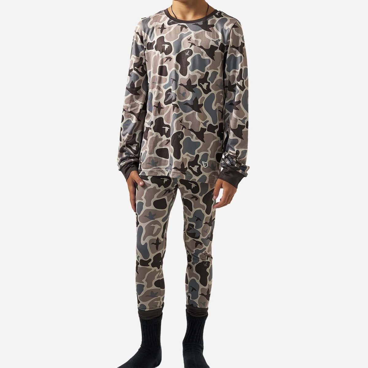 YOUTH PAJAMA SET MALLARD MAYHEM CAMO