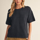 WM CHARCOAL SS TOP