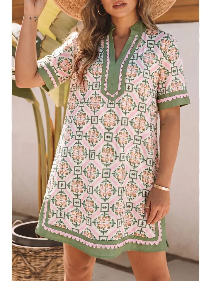 BOHO FLOWER DRESS