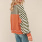 FALL STRIPED OLIVE/RUST LONGSLEEVE
