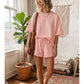 POLKA DOT SCUBA LIGHT PINK/WHITE SET