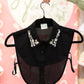 BLACK JEWELED COLLAR