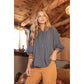 INDE STRIPE 1/4 ZIP TOP