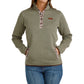 WM OLIVE FLEECE PULLOVER