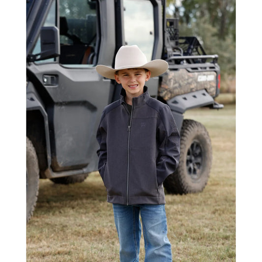 BOY BROWN BONDED JACKET