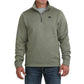 MN OLIVE 1/4 ZIP UP