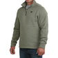 MN OLIVE 1/4 ZIP UP