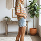 STRIPED RELAXED APRICOT TOP