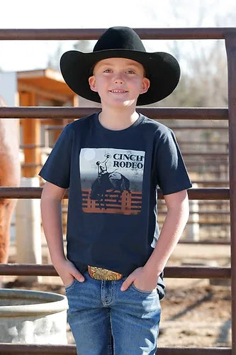 CINCH BOYS BRONC SS