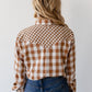 GINGHAM MIXED TAN LS