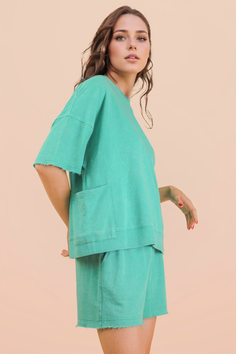 MINERAL WASH POCKET SEAFOAM SETS