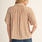LOTTA RUFFLE MOCHA TOP