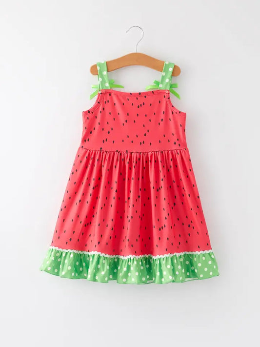 GIRLS WATERMELON DRESS