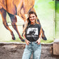 HORNED BULL CROP TEE