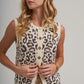 LEOPARD WAYS SWEATER VEST