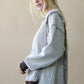 WAFFLE KNIT CHOCOLATE SWEATER