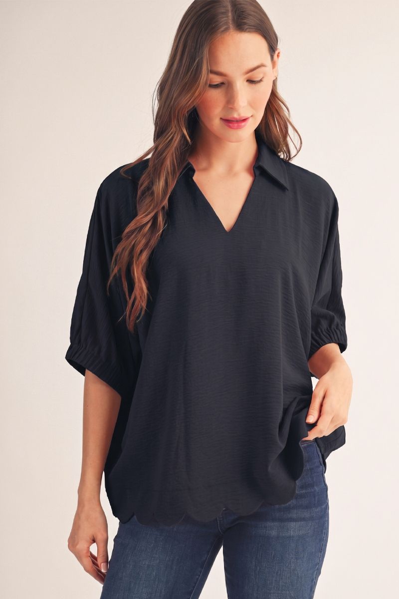 MIDNIGHT SCALLOP TOP
