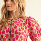 LEOPARD FUCHSIA CARDI